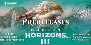 MTG: Modern Horizons 3 Prereleases w/ Gemini Games