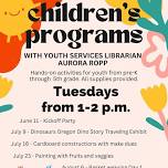 Children’s Summer Program at the Library: Prek-5th grade