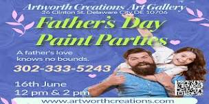 Father's Day Paint & Sip Party at Artworth Creations Art Gallery