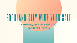 Fordland City Wide Yard Sale