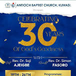 30 years of God's goodness