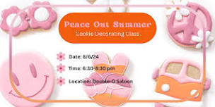 Peace Out Summer - Sugar Cookie Decorating Class