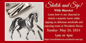 Sketch and Sip at Woodside Haven