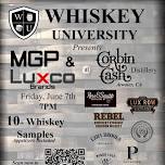 Whiskey University Tasting Class 310 “MGP & Luxco Brands” at Corbin Cash