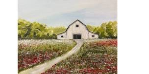Sip and Paint at Walnut Creek...Field of Poppies