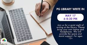 WRITE-IN at the PG Library