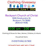 ROCKPORT CHURCH OF CHRIST CLOTHING GIVEAWAY