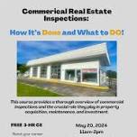 Commerical Real Estate  Inspections: How It's Done and What to Do!