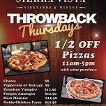 Throwback Thursday 1/2 OFF Pizzas