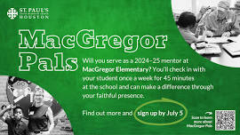 MacGregor Pals Mentoring Program - Sign up Deadline — St. Paul