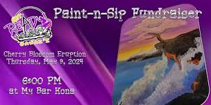 Cherry Blossom Eruption - A Get Ready Hawaii Paint-n-Sip Fundraising Event