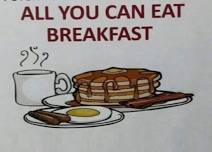 All You Van Eat Breakfast