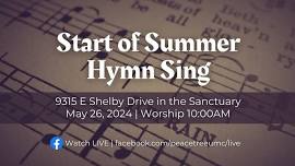 Start of Summer Hymn Sing