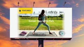 Live Streaming Yoga in  the Park