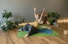 Yoga Prana Shakti floor class, intermediate, via Zoom , Saturdays 9 am