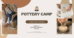 Summer Pottery Camp Ages 13 to 15