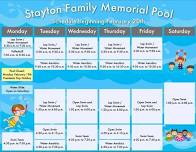 Swimming Pool Schedule | Stayton Memorial Pool
