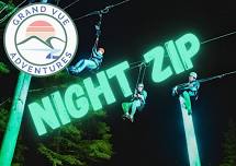 Ziplining Adventure: Night Edition