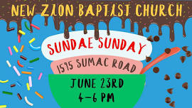 Sundae Sunday at New Zion (Community Welcome, FREE!)
