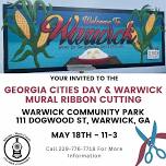 Georgia Cities day & Warwick Mural Ribbon Cutting