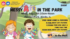 Messy Art in the Park: July 17th 10am-Noon (FREE EVENT)