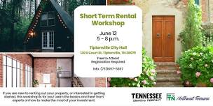 Short Term Rental Workshop - FREE!