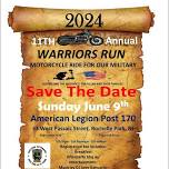 WARRIORS RUN, INC 11th ANNUAL MOTORCYCLE RIDE FOR OUR MILITARY