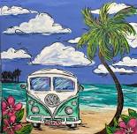 Step-by-Step Painting Class - Beach Van