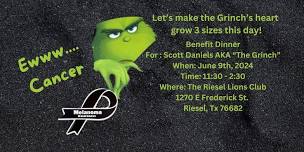 Cancer benefit lunch for Scott Daniels AKA "The Grinch"