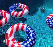 Pool Party #2! Red, White, & Blue!