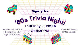 '80s Trivia Night!