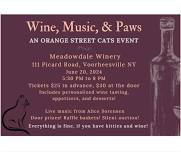 Wine, Music and Paws - an Orange Street Cats Event!
