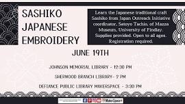 Sashiko Japanese Embroidery *Registration required*