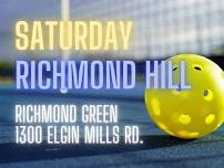 SAT 8:30 Richmond Hill pickleball for all level