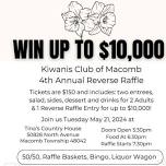 Kiwanis Club of Macomb 4th Annual Reverse Raffle