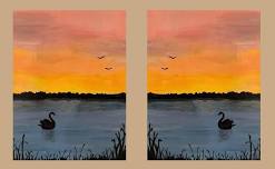 Date Night - Sunset Swans