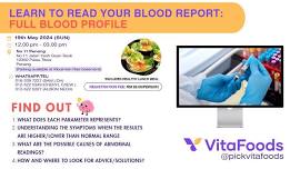 LEARN TO READ YOUR OWN BLOOD REPORT - REQUEST TO BRING YOUR OWN BLOOD TEST REPORT