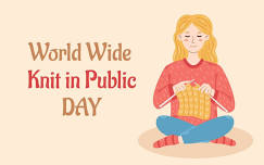 World Wide Knit in Public Day at The Yarnologist