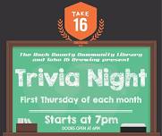 Trivia Night with Take 16 and the Rock County Community Library