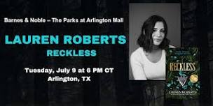 Lauren Roberts celebrates RECKLESS at Barnes & Noble in Arlington, TX