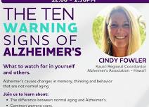 The 10 Warning  Signs of Alzheimer's