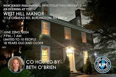 Paranormal Investigation at West Hill Manor, Burlington, NJ