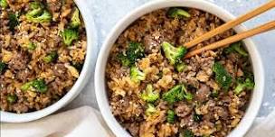 UBS IN PERSON Cooking Class: Beef and Broccoli Fried Rice