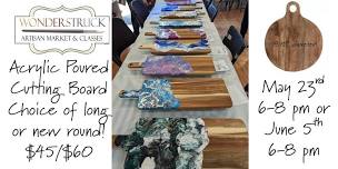 Acrylic Poured Cutting Boards Class