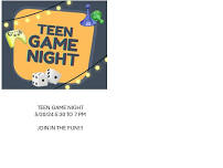Teen Game Night - Dunbar Branch Library