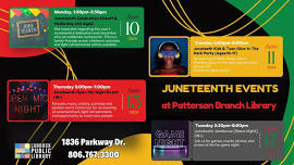 Juneteenth Kids & Teens Glow Party at Patterson Branch Library