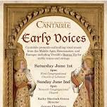 Cantabile -Early Voices Concert