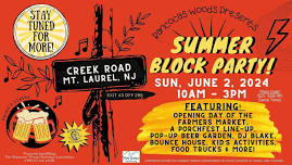 Summer Block Party, Beer Garden + Farmers Market Opening Day!