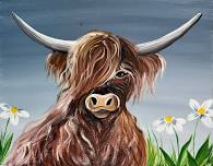 Highland Cow Paint Night