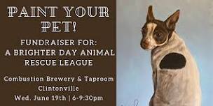 Paint Your Pet at Combustion Brewery & Taproom benefiting Animal Rescue